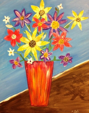 Mixed Media Flowers