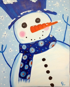 The Blue Snowman