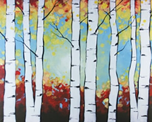 birch trees