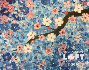 blue blossom branch