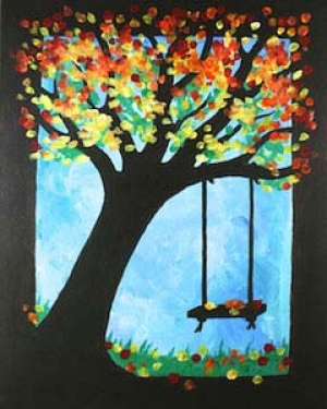 leaning tree