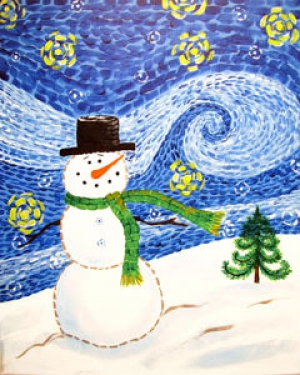 starry snowman