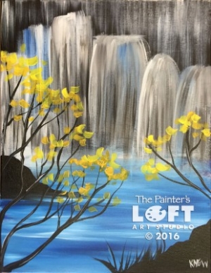 The waterfall