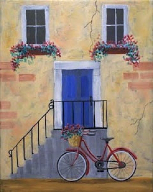 the blue door